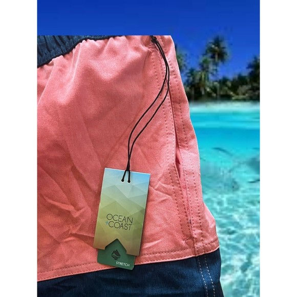 NEW Men's Ocean & Coast Swim Suit Stretch Shorts Coral Crush  Size XL $40 NWT - Picture 5 of 6